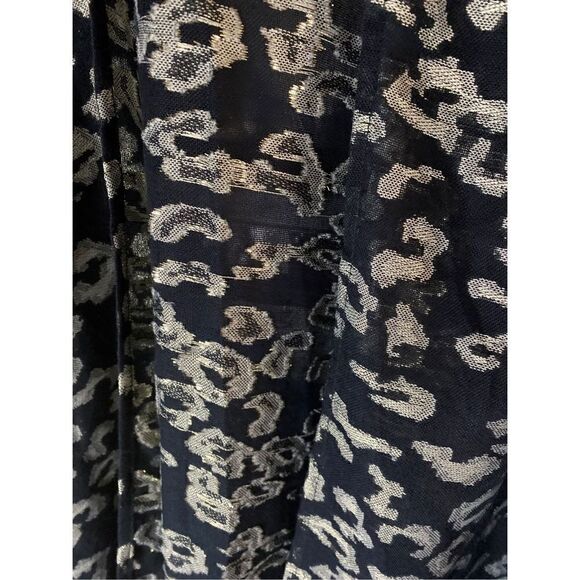 NWT Randi & will collection women’s black cheetah caftan OS - Picture 4 of 6